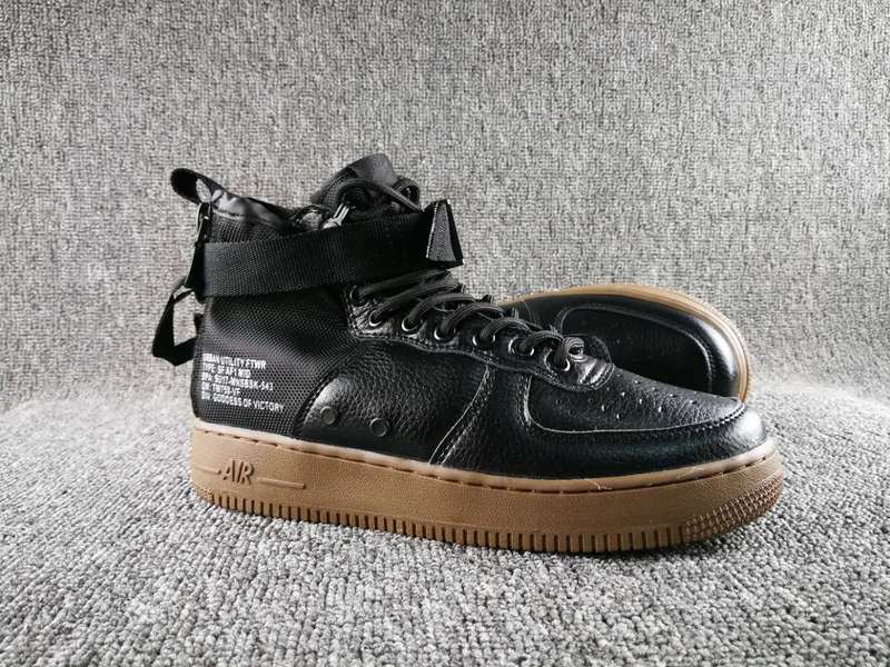 Women Nike Special Field SF AF1 Mid Black Brown Shoes